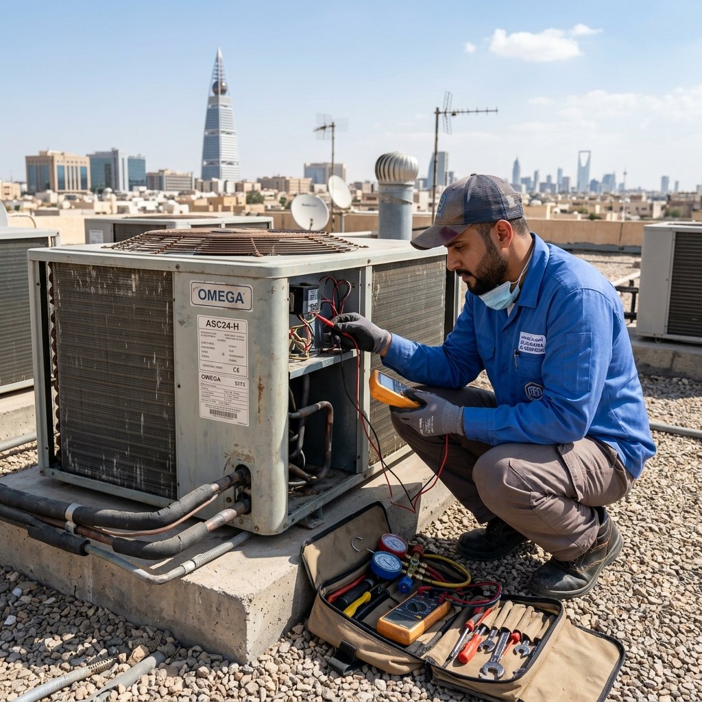 الفرق بين تنظيف وصيانة المكيف